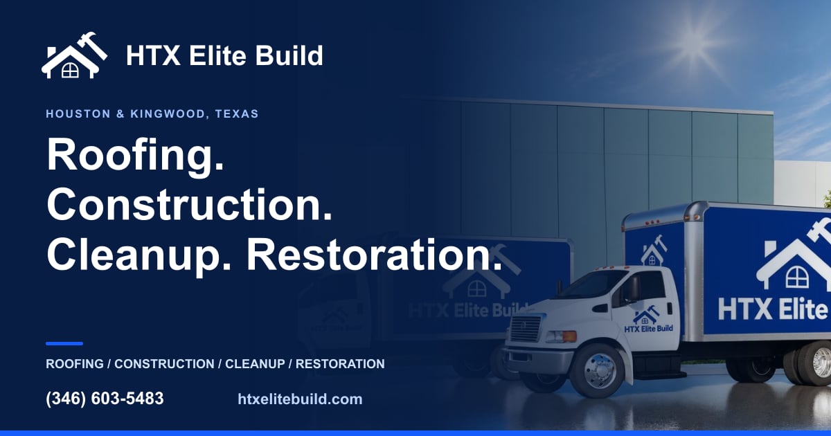 HTX Elite Build share image: Roofing. Construction. Cleanup. Restoration.